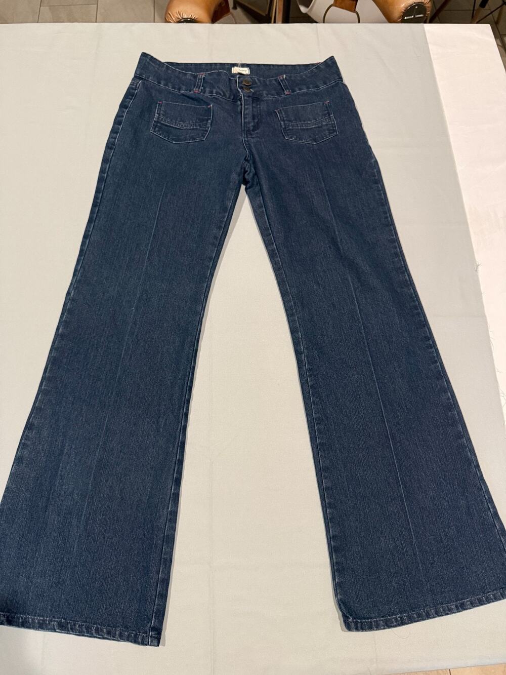 Berkeley Womens Jeans Size 9 Blue Bootcut Flare Low Rise Y2K Stretch Denim